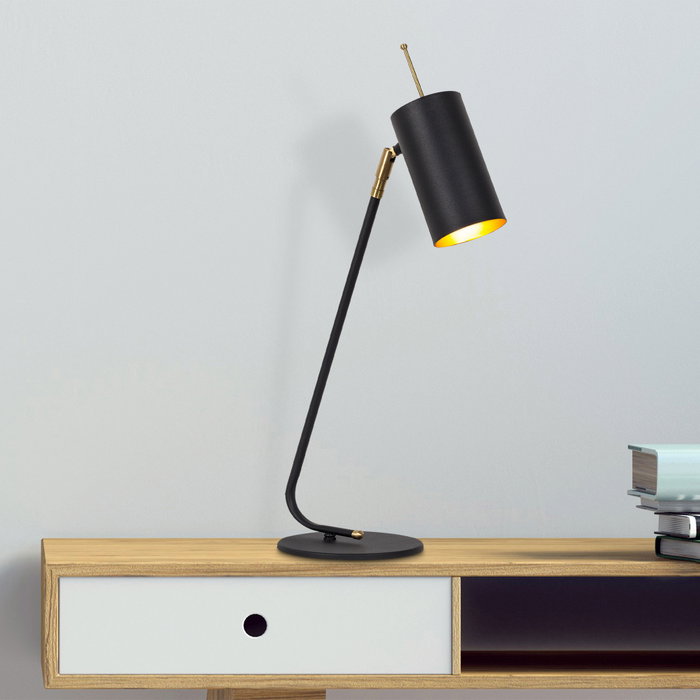 Opviq Sivani - MR-611 Lámpara de mesa Negro y Dorado